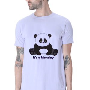 Lazy Panda - Men Round Neck T-shirt