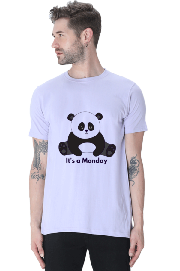 Lazy Panda - Men Round Neck T-shirt